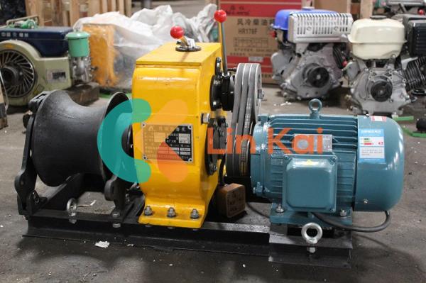 Buy cheap Detachable Drum Belt Driven Cable Winch Puller 3KW/4KW With Four Gear from wholesalers