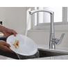 Buy cheap High Arc Brass Kitchen Mixer Tap Stainless Steel Kitchen Tap Chrome Finish from wholesalers