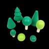 Buy cheap DIY 3D Wooden Toys Rainbow Building Blocks Large Size For Children Kids from wholesalers