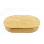 Bamboo Oval Mirror Jewelry Box Jewelry Organizer Multi Divided