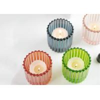 Buy cheap Custom color Empty Heat-resistant Thick Glass Candle Holders for Scented Candle product