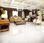 Heat Insulation White Calacatta Gold Porcelain Floor Tiles
