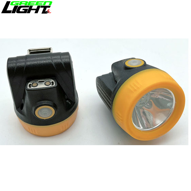 Lightweight Safety Miners Head Lamp 10000lux Cordless 3.8Ah IP67 Waterproof