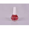 Buy cheap white color injection nail polish cap 13ml nail polish diamond shape bottle nail polish packaging flat brush from wholesalers