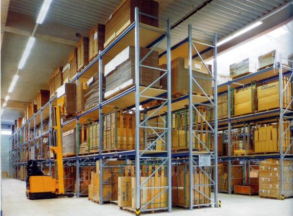 Buy cheap Supermarket Spraying Paint Steel Pallet Racks With Forklift Works , 800KG from wholesalers