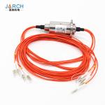 4 Channels FORJ Fiber Optic Rotary Joint slip ring 12mm IP66,IP68