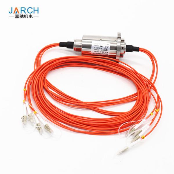 4 Channels FORJ slip ring IP65 Fiber Optic Cable Joint With Stainless Steel