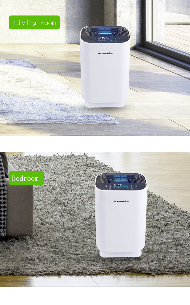 Homefish UV Air Purifier 180m3/H Ion Air Filter OEM ODM