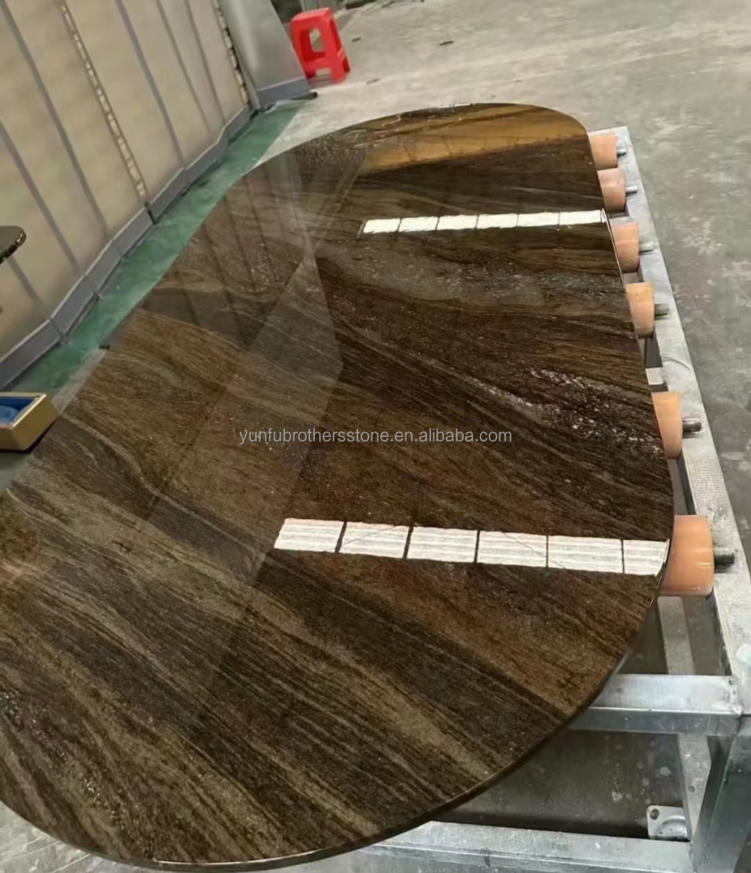 Modern Style Hotel Flooring Sheet Customized Golden Sand Quicksand Brown Granite Marble