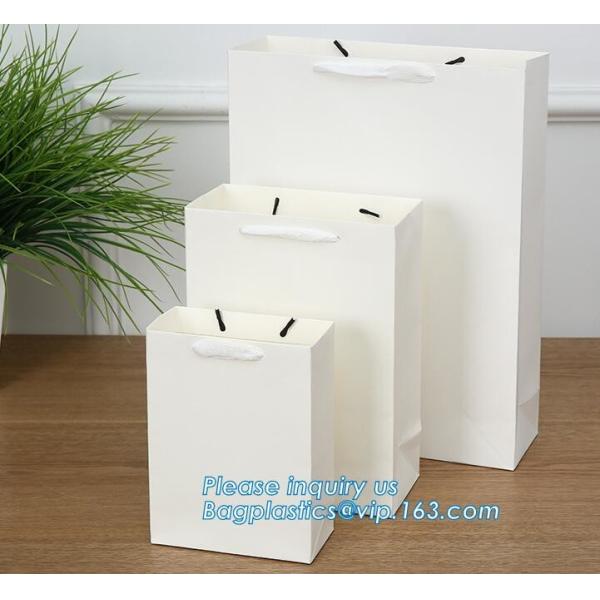 Custom Logo Printed New Style White Kraft Paper Bag With Twisted Handle,recyclable twist handle printed shopping brown k