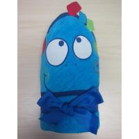 Buy cheap 100% cotton velour terry fabric 3D embroidered boy & girl baby hooded towel product
