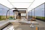 Stainless Steel Outdoor Kitchen Cabinet In Modern White With Smart Storage