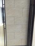 Modern Glazed Rough Porcelain Tile Acid Resistant Yellow Beige Color