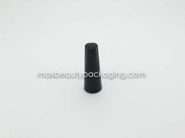 Buy cheap N2027 uv matte black nail polish cap nail polish packaging cone-shape single cap uv coating color available flat brush from wholesalers