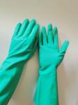 Buy cheap Oil Resistance Nitrile Gloves Pesticides Chemical Flocked Lining Rubber Gloves from wholesalers