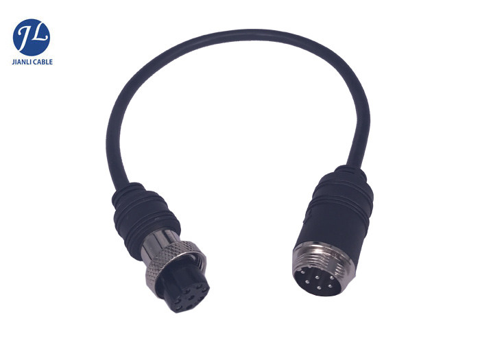 GX16 8Pin Connector Aviation Cable For Vehicle Rear View System