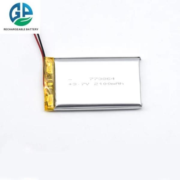 Buy cheap High Capacity 3.7V 773864 3.7V Li-Polymer Batteries Lipo Cell 2100mAh Li Ion Polymer Rechargeable For Mobile Device from wholesalers