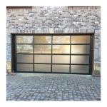 Industrial Sectional Glass Aluminum Garage Door 6000-7000mm Width