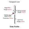 Buy cheap Co - Extruded PVC Door Bottom Seal Strip Dust Proof Door Sweeps Transparent from wholesalers