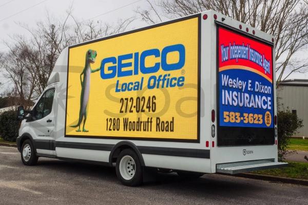 Buy cheap P5 Outdoor LED Display Screen Wall Truck LED Mobile Billboard Trailer AC220V/110V from wholesalers