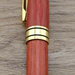 Red Sandalwood Luxury Roller Ball Pen 0.5mm Business Roller Pen With Gold