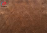 Super Soft Brushed Microfiber Suede Upholstery Fabric , Bronzing Sofa Fabric