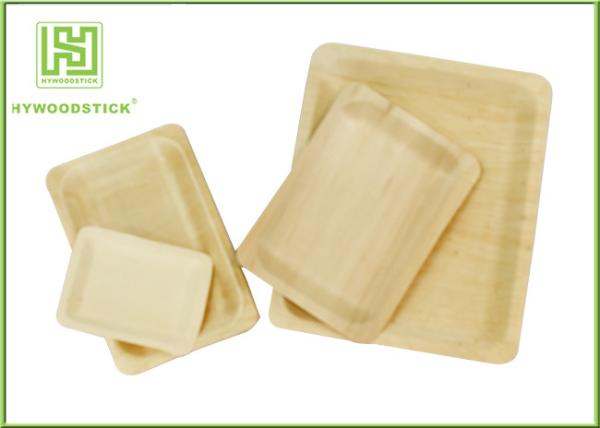 Buy cheap Customized Printed Disposable Wooden Plates Wooden Serving Trays For Hotel from wholesalers