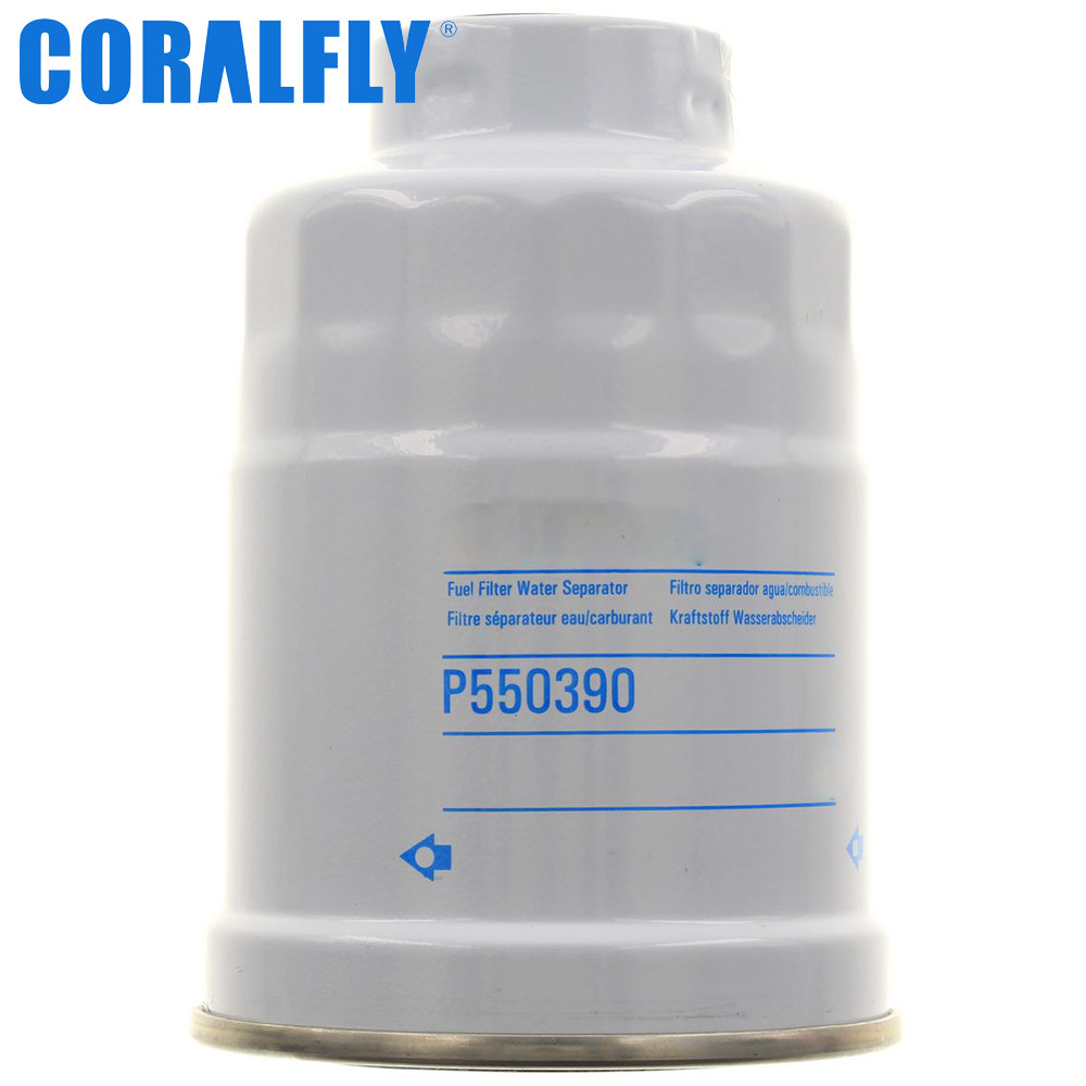 Spin On P550390 For CORALFLY Fuel Filter Water Separator Warranty 1 Year