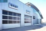 110V 420mm Panel Glass Front Garage Doors For 4S Shop