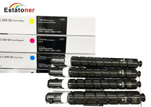 Buy cheap Canon C-EXV58 CMYK Multipack Full Set of 4 Copier Toner Cartridge For Canon imageRUNNER ADVANCE C5840 from wholesalers