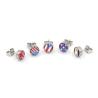 Buy cheap Body Piercing Jewelry Petrol Dripping Stainless Steel Stud Flag Earrings from wholesalers