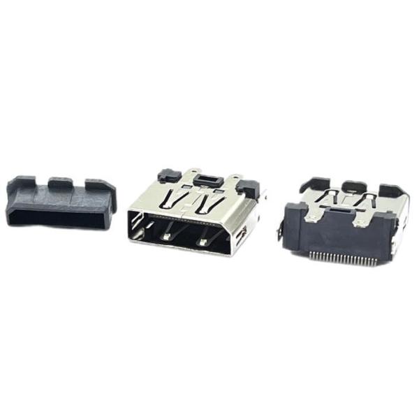 Female Displayport Micro USB Solder Connector 180 Degrees SMT DIP