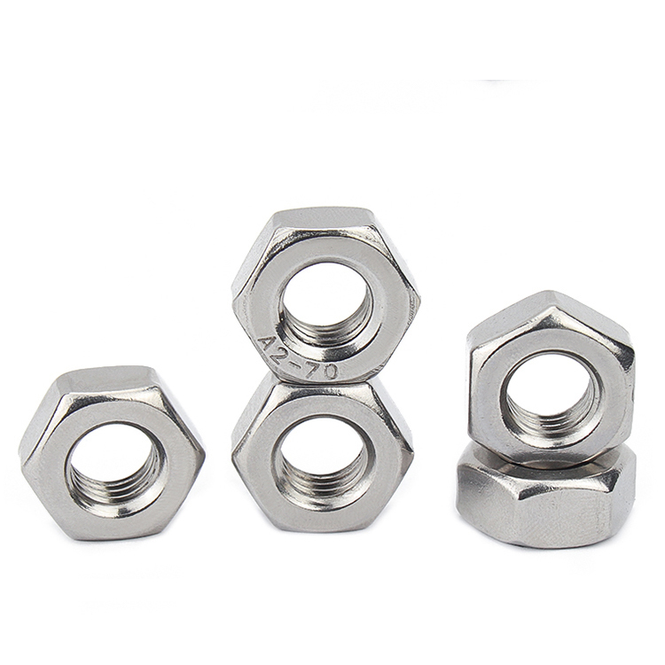 DIN 934 Hex Nuts Stainless Steel 304 316 A2-70 M4 M5 M6 M8 M10 M12 M16 M20 M24 for Mining