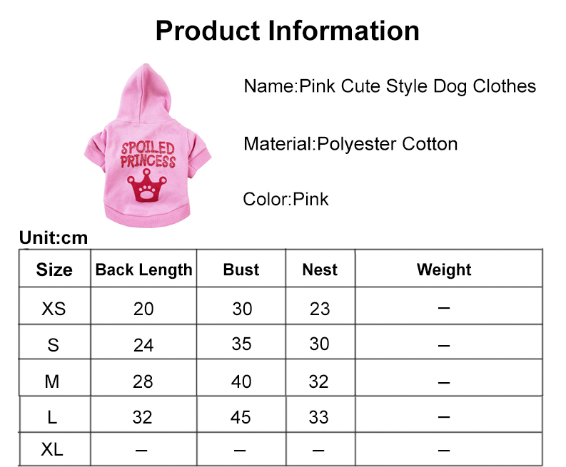 Knitted Fabric Cute Dog Hoodies Polyester Cotton Bulldog Hoodies For Dogs
