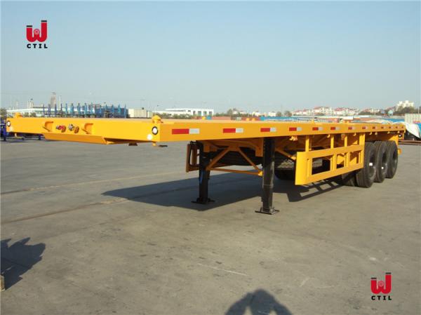 Buy cheap CCC Axle Truck Semi Trailers 40t Flatbed Tractor Trailer from wholesalers