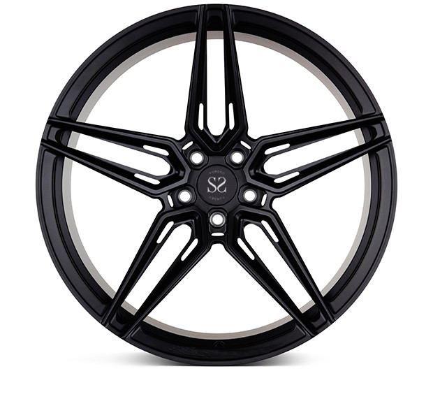 18"19"20"21" Gloss Black Alloy Wheels Face Aluminum For Luxury Car Painting