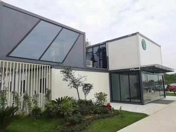 Buy cheap Steel Structure Modern Prefab Container Homes Glass Wool Roof from wholesalers