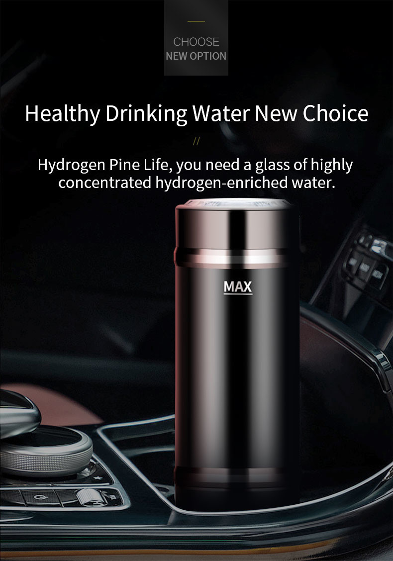 3 Minutes Automatic Electrolysis Portable Hydrogen rich water dispenser and inhaler Cup