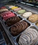 Electric Gelato Display Case , Single Temperature Commercial Display Freezer