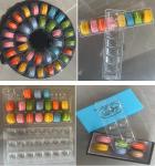12 cells plastic macaron tray clamshell packaging