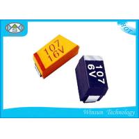 Buy cheap Yellow SMD Tantalum Capacitor 100μF16v Electrolytic Capacitor Case C For Cell product