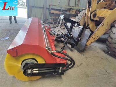 wheel loader angle Broom wheel loader snow sweeper road sweeper for wheel loader