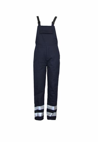 Buy cheap Cotton 320GSM Quilted Workwear Bib Overalls 3M 9910 Silver Reflective Strips from wholesalers
