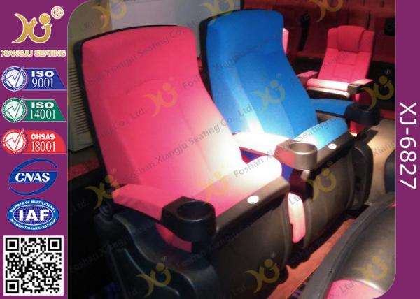 Buy cheap Luxury Cinema Seat Fabric Upholstery Stadium Theater Seating With Cup Holder from wholesalers