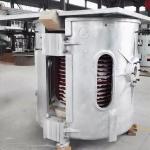 1Ton Cast Iron Industrial Melting Furnace Medium Frequency Induction Melting