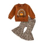 Two Piece Print Girls' Children'S Easter Costumes Casual Style