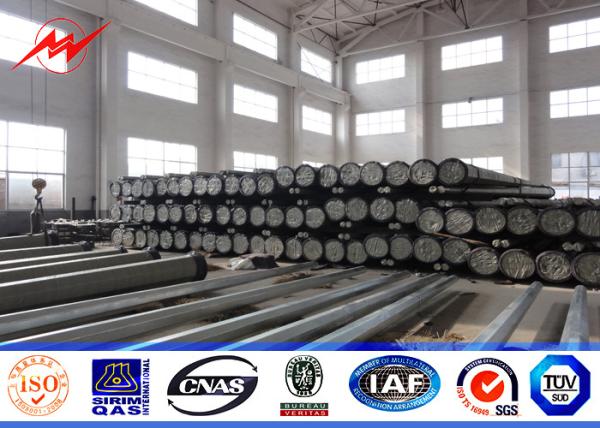 Buy cheap 230kv 3mm Thickness Tubular Steel Pole With Prestressed Anchor Bolt Accessories from wholesalers