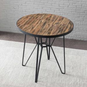 Wholesale Wood Color 48.03" X 48.03" X 30.7" Simple Modern Dining Table / Round Dinner Table from china suppliers
