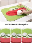 Kitchen Tableware Home Hotel Diatomite Dish Drying Mat with Super Quick Dry