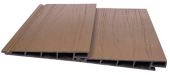 Curved Wood Plastic Composite WPC Cladding for 180mm*26mm Exterior 3D Plastic Wall
